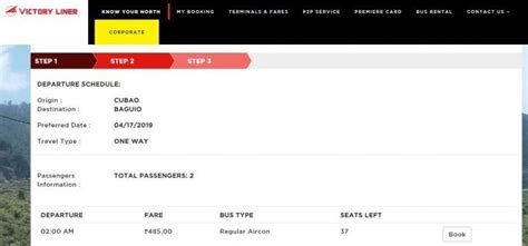 Victory Liner Online Booking .